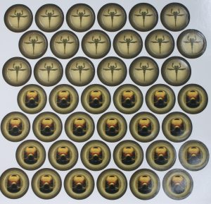 PARTS ONLY -Bionicle "Quest for Makuta" Adventure Board Game - #3 Double Sided Tokens Only
