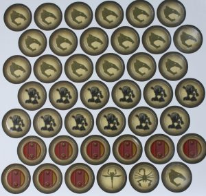PARTS ONLY -Bionicle "Quest for Makuta" Adventure Board Game - #2 Double Sided Tokens Only