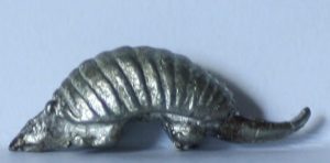 PARTS ONLY - Houston In-A-Box Board Game - (1) Metal Armadillo Token Only