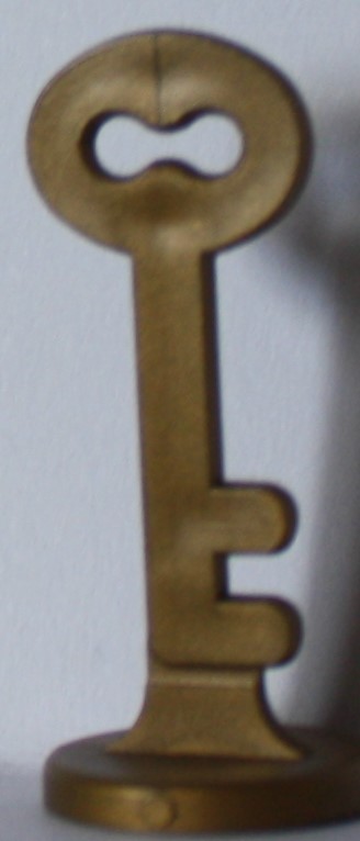 PARTS ONLY - Houston In-A-Box Board Game - (1) Gold Key To The City Only