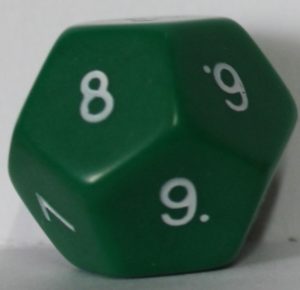 PARTS ONLY -Bionicle "Quest for Makuta" Adventure Board Game - (1) Green Specialty Power Die Only