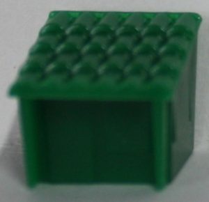 PARTS ONLY - Monopoly "Tropical Tycoon" DVD Board Game - (1) Green Beach House Only