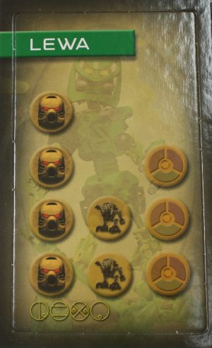 PARTS ONLY -Bionicle "Quest for Makuta" Adventure Board Game - "Lewa" Card Only