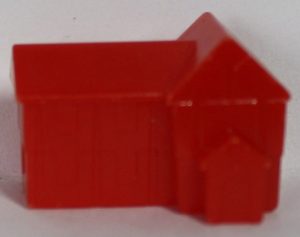 PARTS ONLY - Monopoly "Tropical Tycoon" DVD Board Game - (1) Red Resort Only