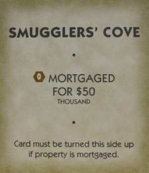 PARTS ONLY - Monopoly "Tropical Tycoon" DVD Board Game - (1) Smugglers Cove Title Deed Card Only