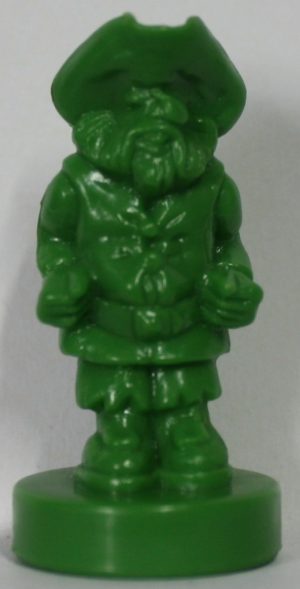 PARTS ONLY - Don't Walk The Plank Board Game - (1) Plastic Green Pirate Only