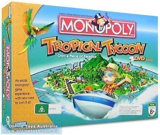 Monopoly "Tropical Tycoon" DVD Board Game