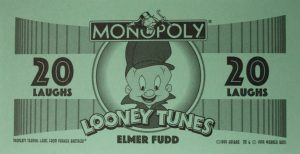 PARTS ONLY - Monopoly Looney Tunes - Pack (10) 20 Laugh Money