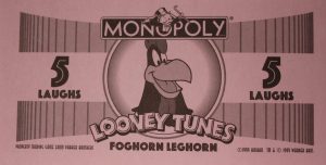 PARTS ONLY - Monopoly Looney Tunes - Pack (10) 5 Laugh Money