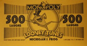 PARTS ONLY - Monopoly Looney Tunes - Pack (10) 500 Laugh Money