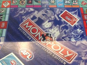 PARTS ONLY - Monopoly Board Game Australian Football League Version - (1) Game Board Only
