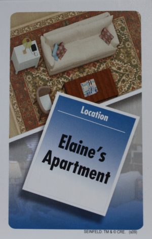 PARTS ONLY - Clue Seinfeld Board Game - #1 Elaine's Apartment Rumor Card Only