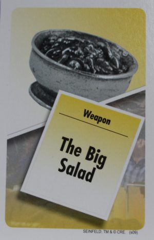 PARTS ONLY - Clue Seinfeld Board Game - #10 The Big Salad Weapon Card Only