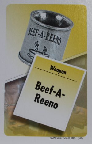 PARTS ONLY - Clue Seinfeld Board Game - #14 Beef-A-Reeno Weapon Card Only