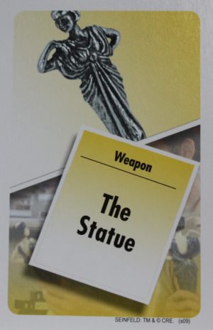 PARTS ONLY - Clue Seinfeld Board Game - #16 The Statue Weapon Card Only