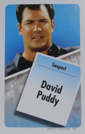 PARTS ONLY - Clue Seinfeld Board Game - (1) David Puddy Rumor Card Only
