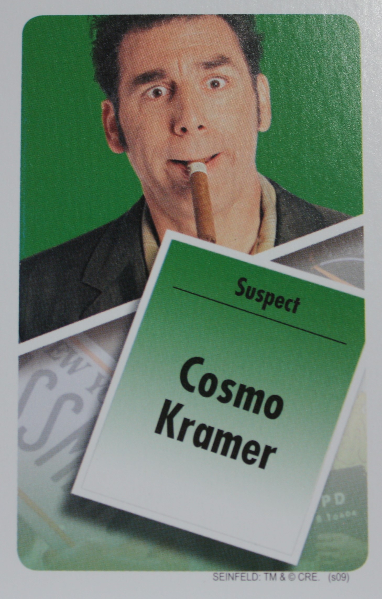 PARTS ONLY - Clue Seinfeld Board Game - (1) Cosmo Kramer Rumor Card Only