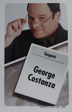 PARTS ONLY - Clue Seinfeld Board Game - (1) George Costanza Rumor Card Only