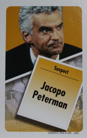 PARTS ONLY - Clue Seinfeld Board Game - (1) Jacopo Peterman Rumor Card Only