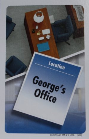 PARTS ONLY - Clue Seinfeld Board Game - #5 George's Office Rumor Card Only