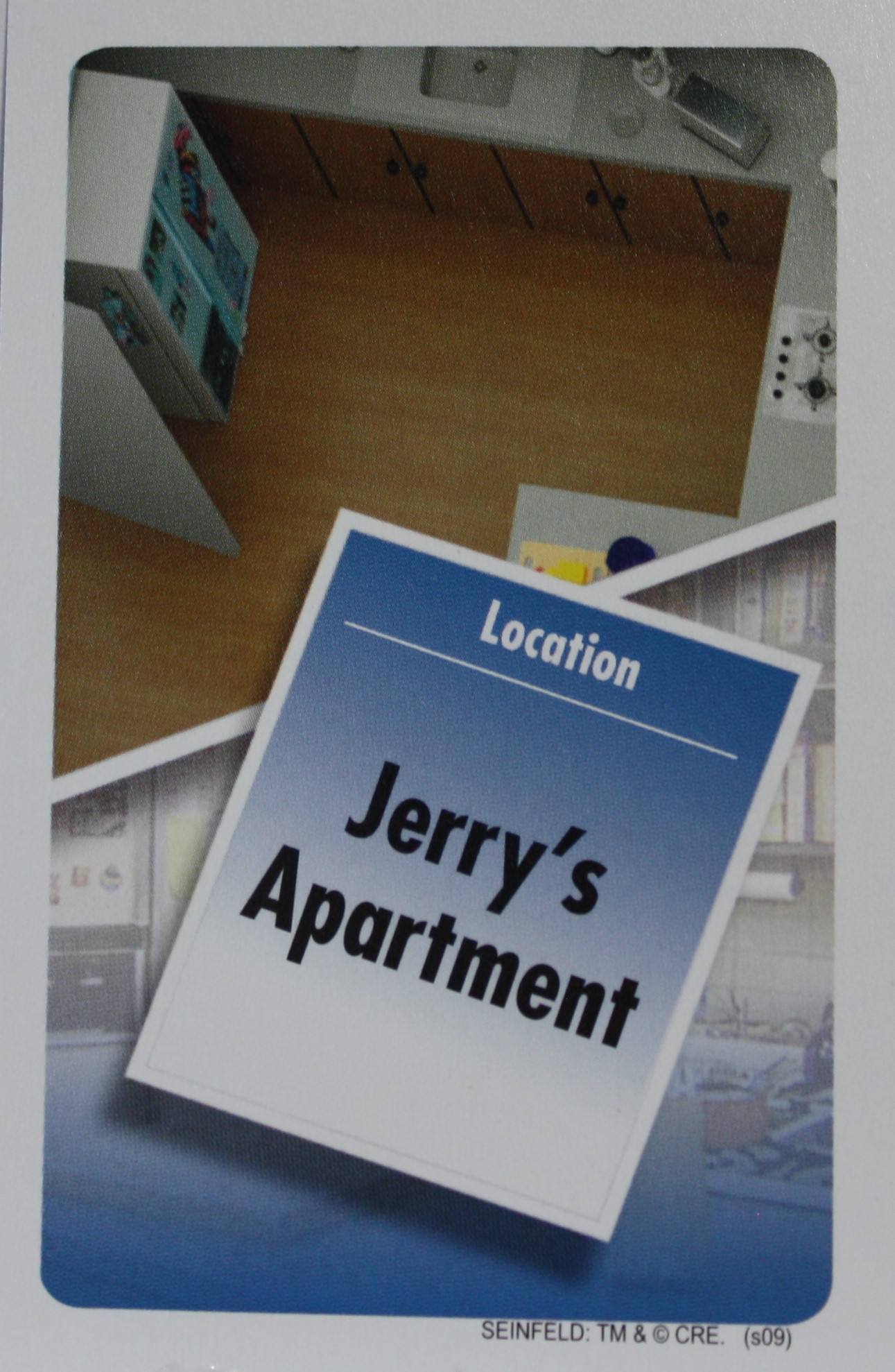 PARTS ONLY - Clue Seinfeld Board Game - #8 Jerry's Apartment Card Only