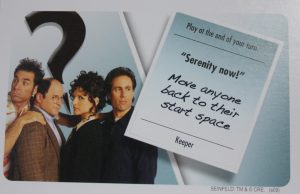 PARTS ONLY - Clue Seinfeld Board Game - #11 Intrigue Card Only