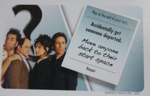 PARTS ONLY - Clue Seinfeld Board Game - #13 Intrigue Card Only