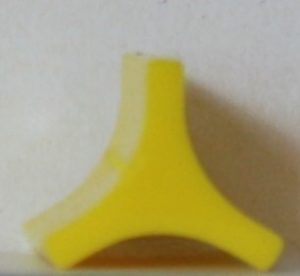 PARTS ONLY - Risk World Conquest Board Game 1975 Version - (1) Yellow One Army Replacement Piece