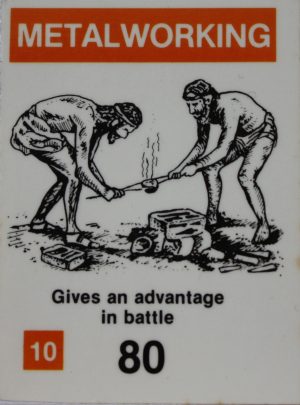 PARTS ONLY - Civilization Board Game - (1) Metalworking Card Only