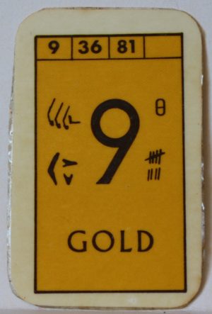 PARTS ONLY Civilization Board Game - (1) Gold Card Only
