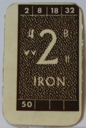 PARTS ONLY - Civilization Board Game - (1) Iron Card Only