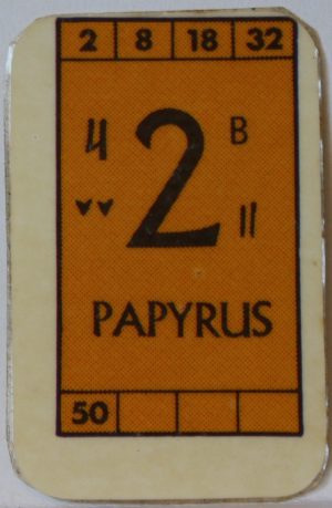 PARTS ONLY - Civilization Board Game - (1) Papyrus Card Only