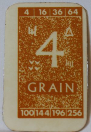 PARTS ONLY - Civilization Board Game - (1) Grain Card Only