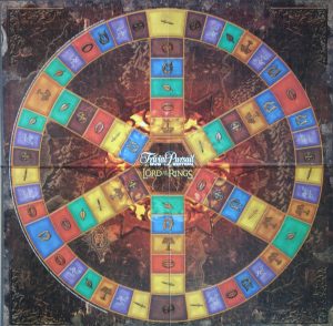 PARTS ONLY - Trivial Pursuit The Lord Of The Rings Trilogy Board Game - Game Board Only
