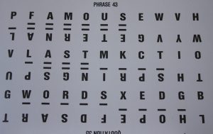 PARTS ONLY Wheel Of Fortune (Australia 1987) Board Game - #3 Puzzle Card