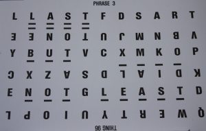 PARTS ONLY Wheel Of Fortune (Australia 1987) Board Game  - #12 Puzzle Card