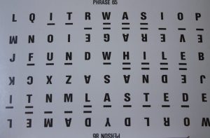 PARTS ONLY Wheel Of Fortune (Australia 1987) Board Game - #19 Puzzle Card