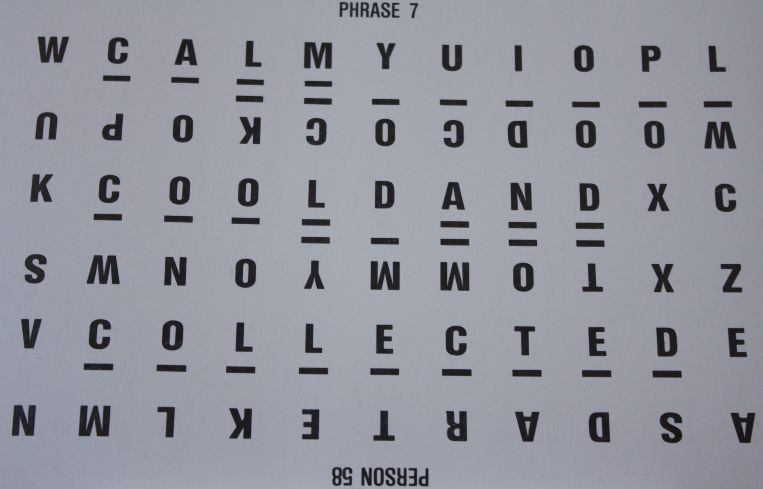 PARTS ONLY Wheel Of Fortune (Australia 1987) Board Game - #15 Puzzle Card