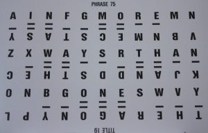 PARTS ONLY Wheel Of Fortune (Australia 1987) Board Game - #8 Puzzle Card