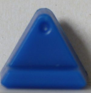 PARTS ONLY - Trivial Pursuit The Lord Of The Rings Trilogy Board Game - Set (4) Blue Scoring Wedges Only