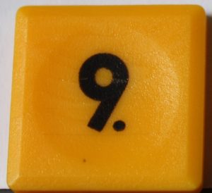 PARTS ONLY - Code Sudoku Game - (1) Number 9 Only