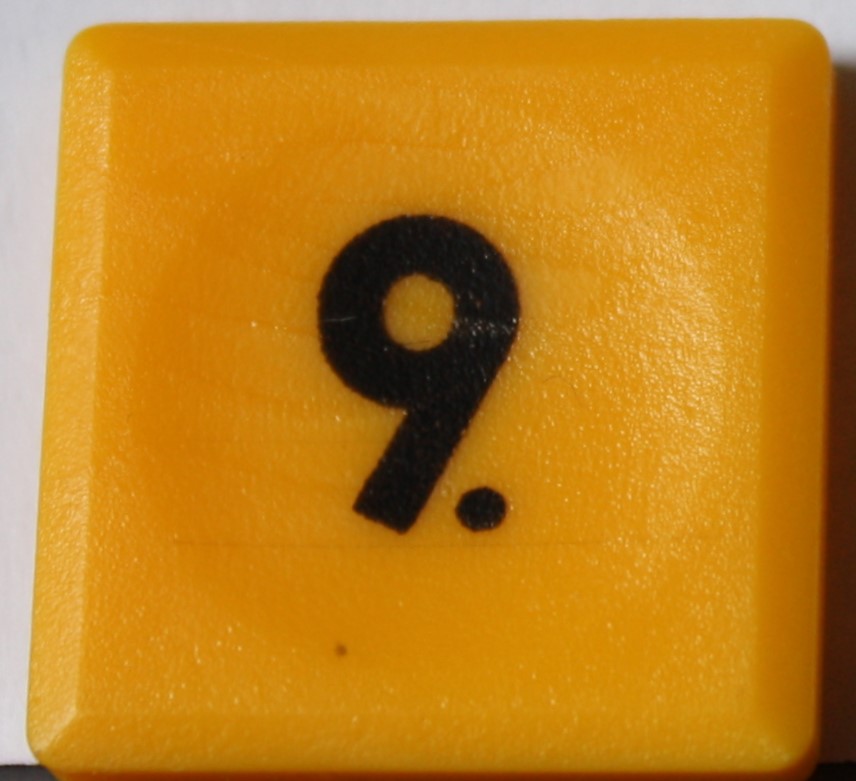 PARTS ONLY - Code Sudoku Game - (1) Number 9 Only