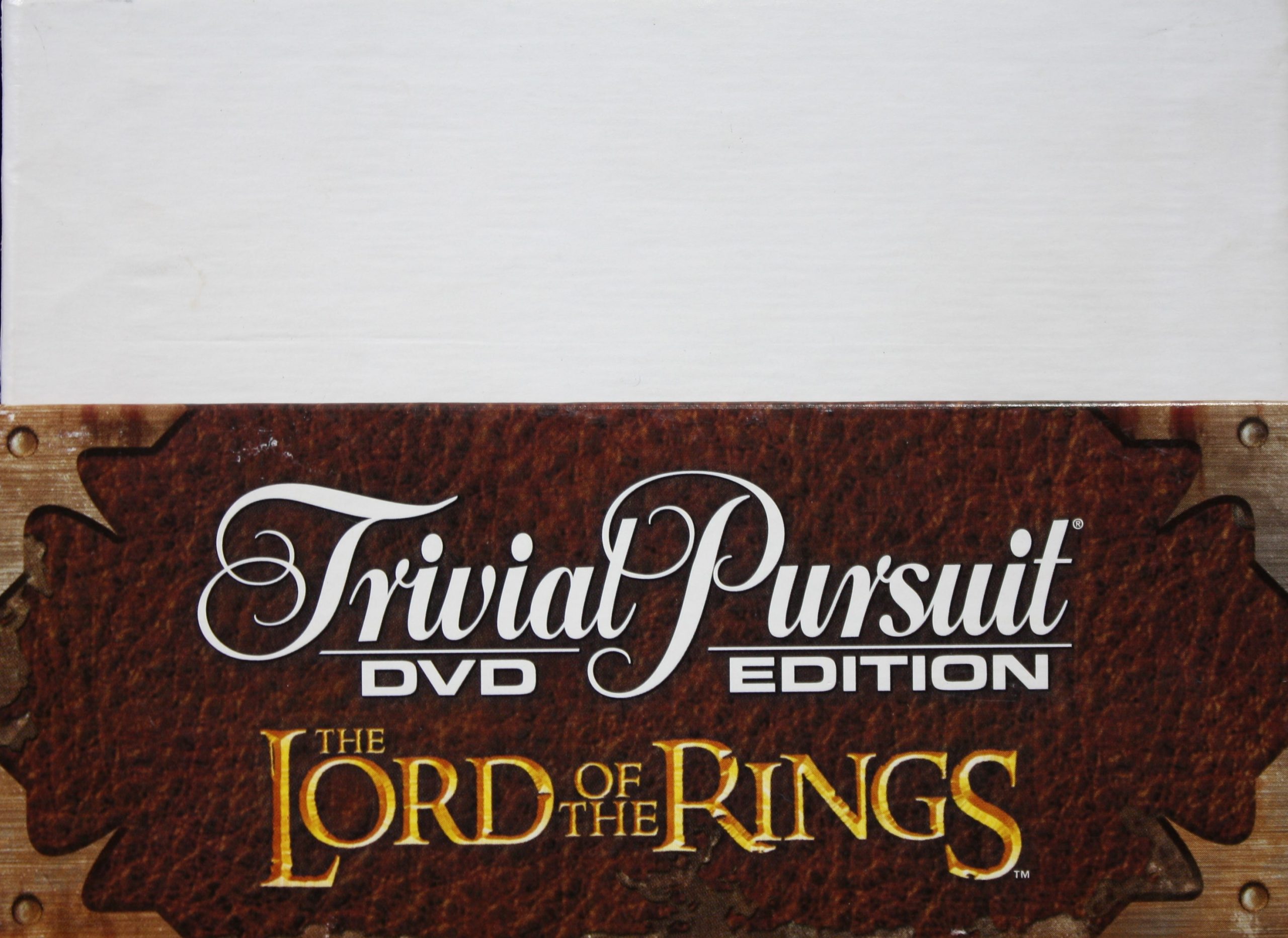 PARTS ONLY - Trivial Pursuit The Lord Of The Rings Trilogy Board Game - Question and Answer Cards in Box