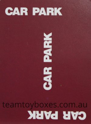 PARTS ONLY - Police Alert Board Game - #5 Car Park Card Only