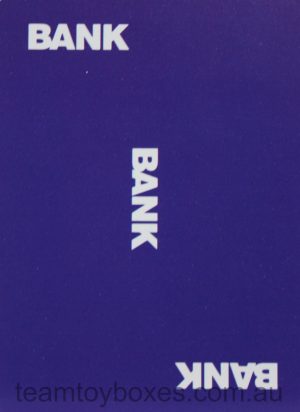 PARTS ONLY - Police Alert Board Game - #8 Bank Card Only