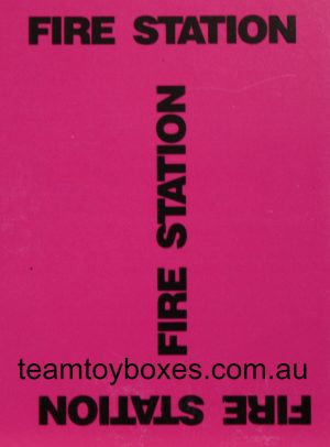 PARTS ONLY - Police Alert Board Game - #11 Fire Station Card Only