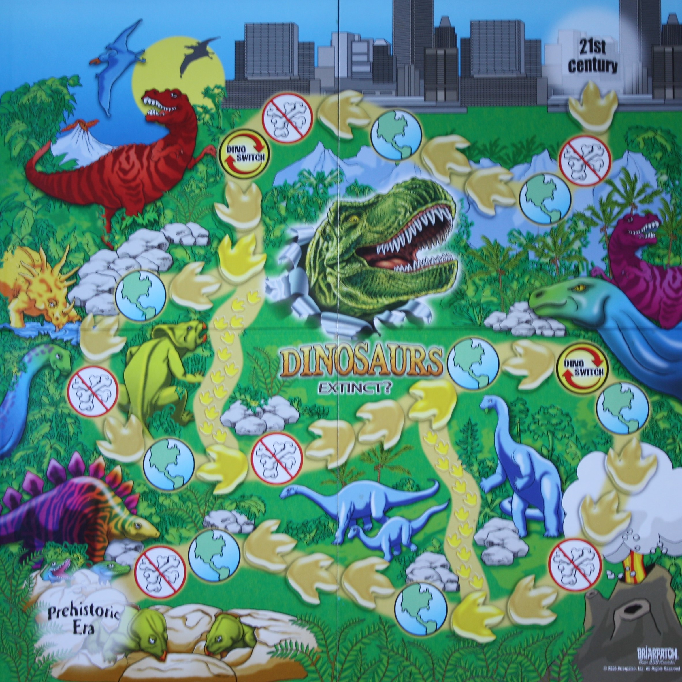 PARTS ONLY - Dinosaurs Extinct? Board Game - (1) Game Board Only