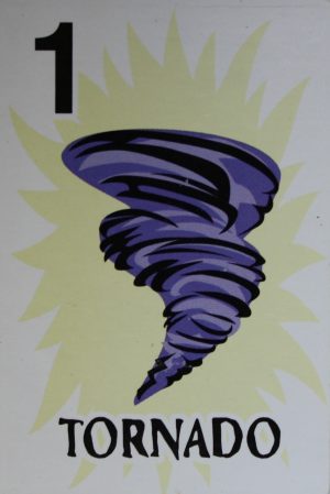 PARTS ONLY - Dinosaurs Extinct? Board Game - (1) Tornado Card Only