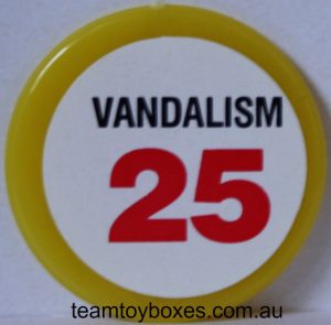 PARTS ONLY - Police Alert Board Game - (1) #25 Incident Marker Only