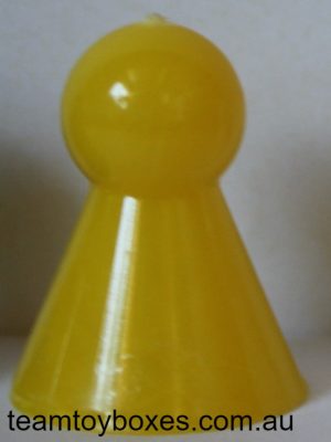 PARTS ONLY - Police Alert Board Game - (1) Yellow Playing Piece Only